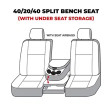 Covercraft Carhartt Super Dux SeatSaver Front Row Custom Seat Cover - Black image 7