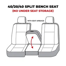 Covercraft SeatSaver Custom Seat Cover - Polycotton Charcoal for Ram image 9