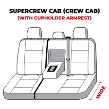 Covercraft SeatSaver Custom Seat Cover - Polycotton Charcoal for Ford image 9