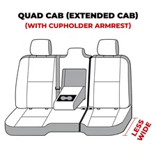 Covercraft SeatSaver Custom Seat Cover - Polycotton Charcoal for Ram 1500 image 9