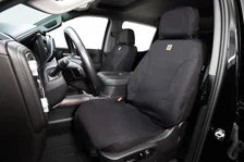 Covercraft Carhartt Super Dux SeatSaver Second Row Custom Seat Cover - Black image 1