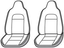 Covercraft Endura PrecisionFit Front Row Seat Covers for Toyota Paseo image 6