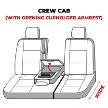 Covercraft Carhartt Super Dux SeatSaver Second Row Custom Seat Cover - Black image 7