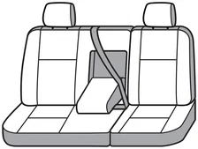 Covercraft SeatSaver Custom Seat Cover - Polycotton Misty Grey for Nissan Frontier image 7