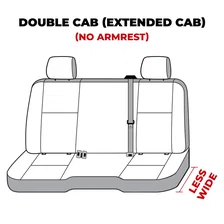 Covercraft Carhartt Super Dux SeatSaver Second Row Custom Seat Cover - Black image 7