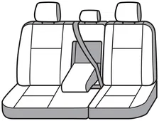 Covercraft SeatSaver Custom Seat Cover - Polycotton Charcoal for Jeep Gladiator image 9