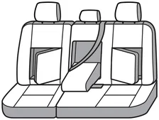 Covercraft Carhartt Super Dux SeatSaver Second Row Custom Seat Cover - Black image 7