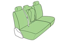 Rear Seat Cover for Chevrolet Avalanche image 2