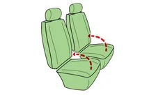 Rear Seat Cover for Nissan Frontier image 2