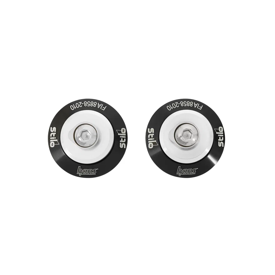 Stilo AK113111K-STILO Stilo Helmet Anchor Attachment- Black - Pair
