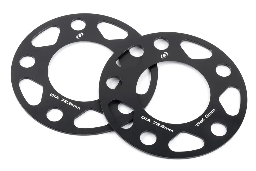 Spacers; 5x120 - 72.6mm CB - 3mm Thick for BMW
