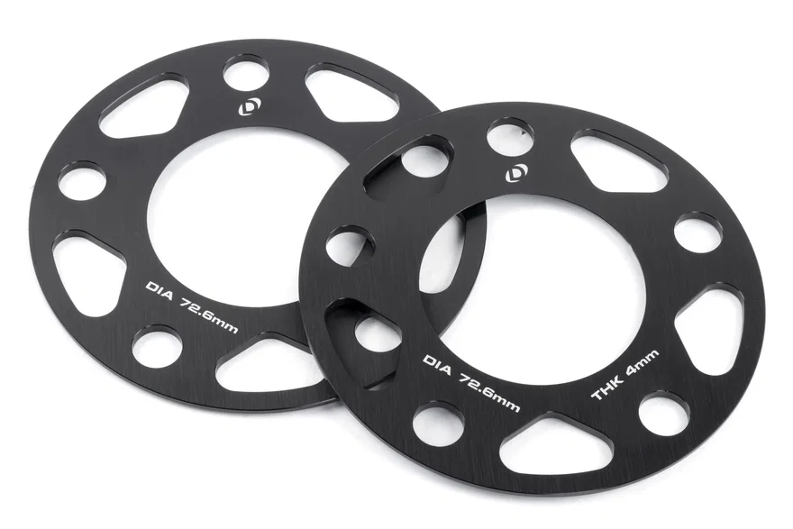 Spacers; 5x120 - 72.6mm CB - 4mm Thick for BMW