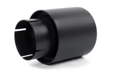 Double-Walled 4" Clamp-On Exhaust Tip (Black Ceramic) image 5