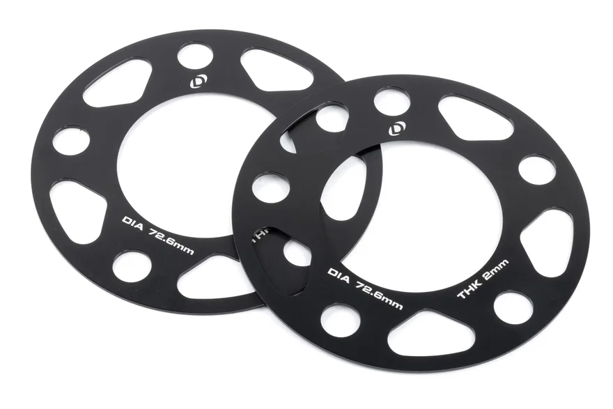 Spacers; 5x120 - 72.6mm CB - 2mm Thick for BMW