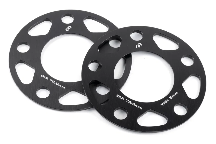 Spacers; 5x120 - 72.6mm CB - 5mm Thick for BMW