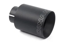 Double-Walled 4" Clamp-On Exhaust Tip (Black Ceramic) image 1