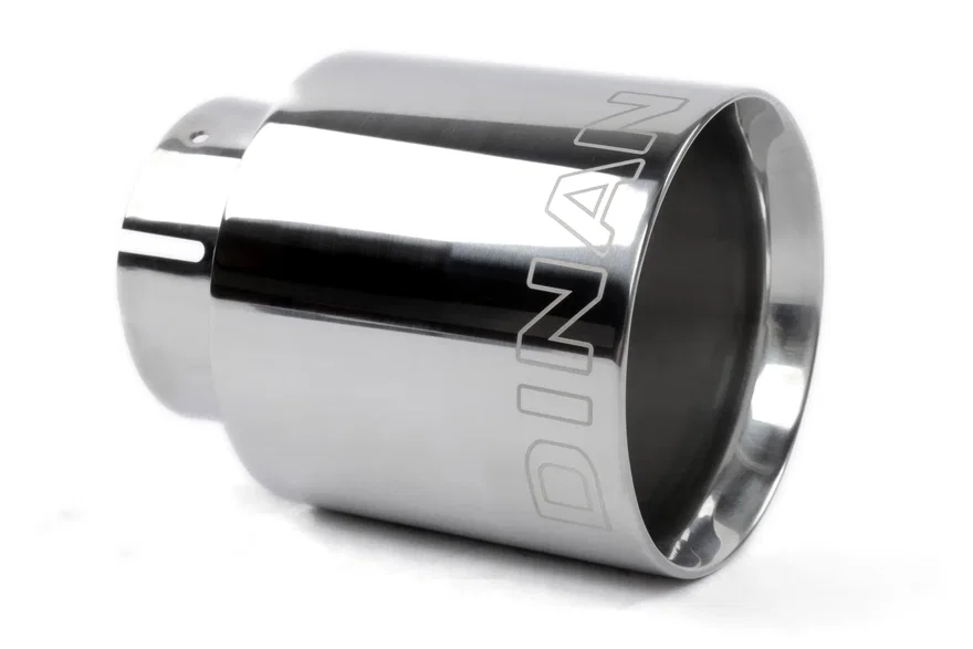 Double-Walled 4" Clamp-On Exhaust Tip (Polished)