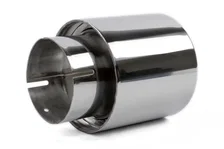 Double-Walled 4" Clamp-On Exhaust Tip (Polished) image 5