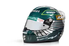 ST5 Mini Helmet- Lance Stroll / Aston Martin 2023 Regular Season Livery image 2