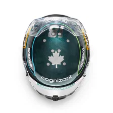 ST5 Mini Helmet- Lance Stroll / Aston Martin 2023 Regular Season Livery image 4