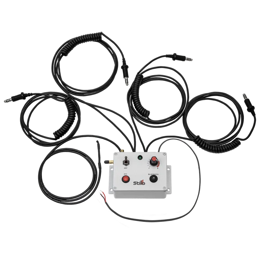 Waterproof Offshore Intercom Unit for 4 with Bluetooth