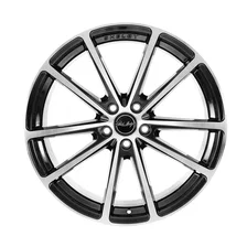 CS10 - 20 x 9.5 in. - 37mm Offset - Black Machined for Ford Mustang image 1