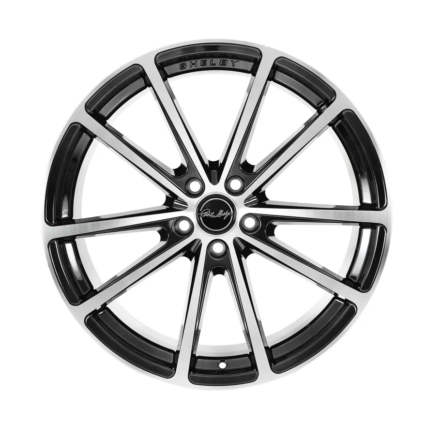 CS10 - 20 x 9.5 in. - 37mm Offset - Black Machined for Ford Mustang