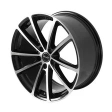 CS10 - 20 x 9.5 in. - 37mm Offset - Black Machined for Ford Mustang image 2