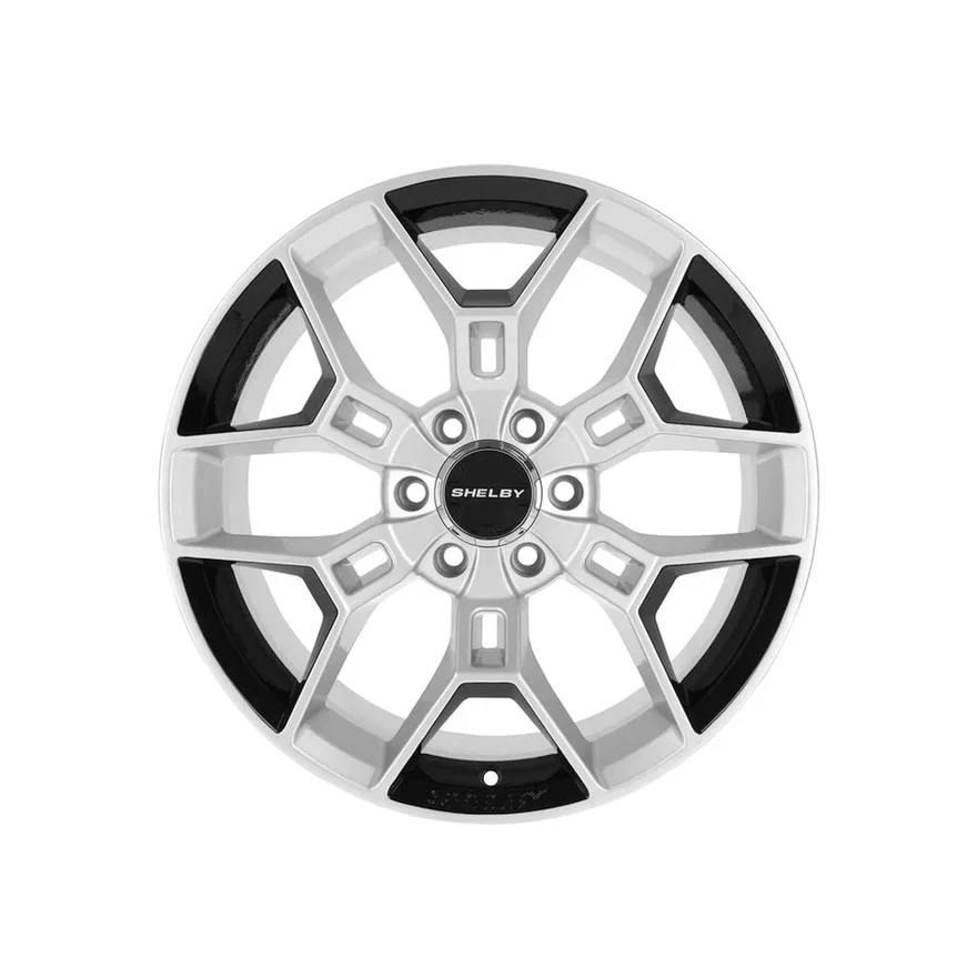 CS45 - 20 x 9 in. - 12mm Offset - Chrome Powder w/ Black for Ford