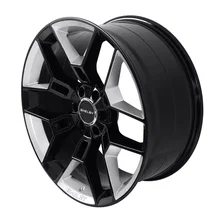 CS45 - 22 x 9.5 in. - 12mm Offset - Black w/Chrome for Ford image 2