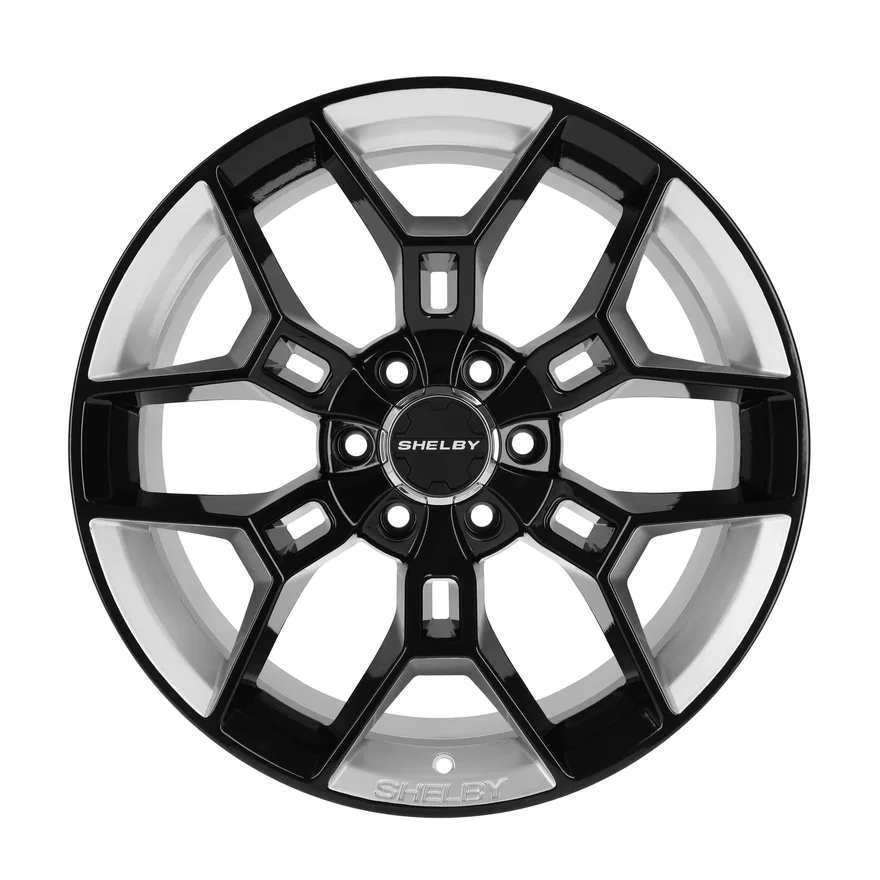 CS45 - 20 x 9 in. - 12mm Offset - Black w/Chrome for Ford