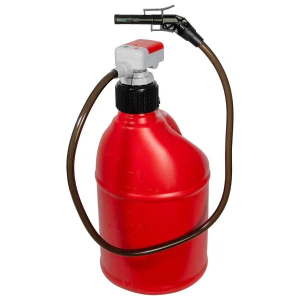 Battery Powered Fuel Transfer Pump w/ Extended Hoses and 4th Adapter