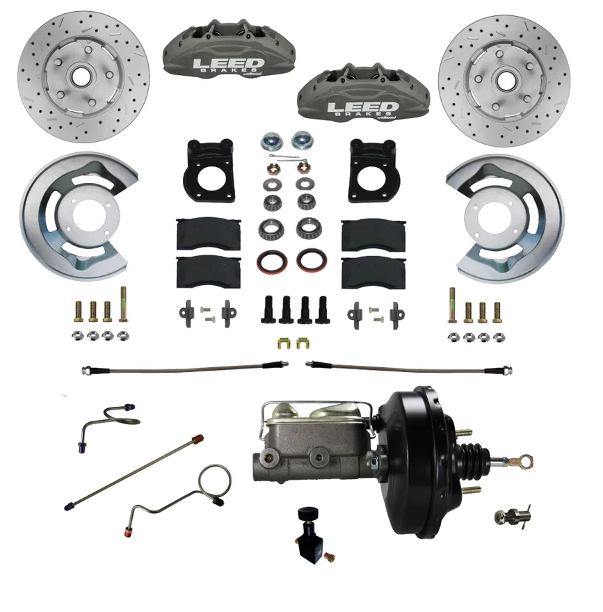 Power Front Kit with Drilled Rotors and Anodized Calipers