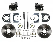 Rear Disc Brake Kit  with Plain Rotors and Zinc Plated Calipers for Chevrolet image 1