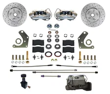 Manual Front Kit with Drilled Rotors and Zinc Plated Calipers image 1
