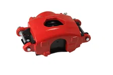 Power Front Kit with  Drilled Rotors and Red Powder Coated Calipers for Chevrolet image 7