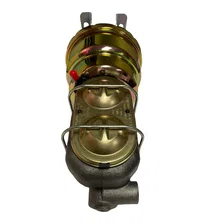 7 inch dual power booster, 1-1/8 inch bore master adjustable valve (Zinc) for Chevrolet image 4