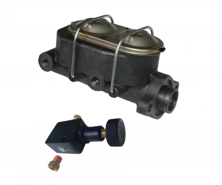 Master cylinder kit 1-1/8 inch bore with adjustable valve