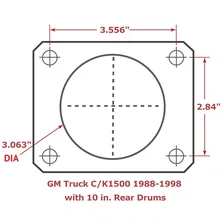 Rear Disc Brake Kit  with Plain Rotors and Zinc Plated Calipers image 2