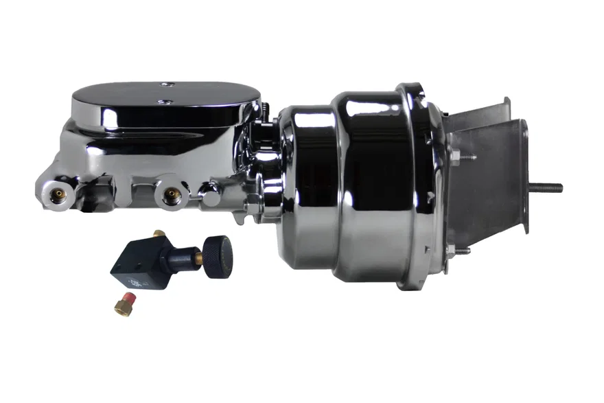 7 inch dual power brake booster with bracket (Chrome)