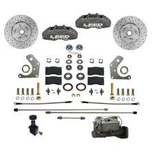 Power Front Kit with Drilled Rotors and Anodized Calipers image 1