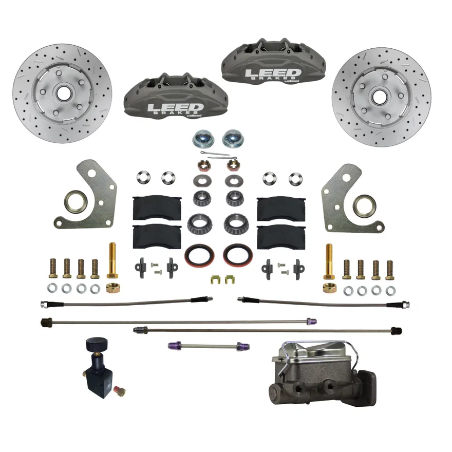 Power Front Kit with Drilled Rotors and Anodized Calipers