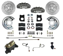 Manual Front Kit with Drilled Rotors and Anodized Calipers image 1