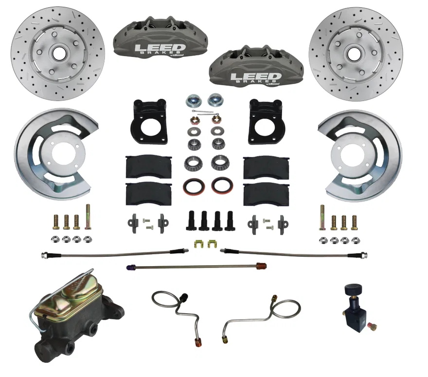 Manual Front Kit with Drilled Rotors and Anodized Calipers