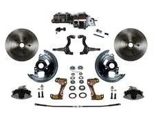 Power Front Kit with Plain Rotors and Zinc Plated Calipers image 1
