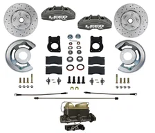 Manual Front Kit with Drilled Rotors and Anodized Calipers image 1