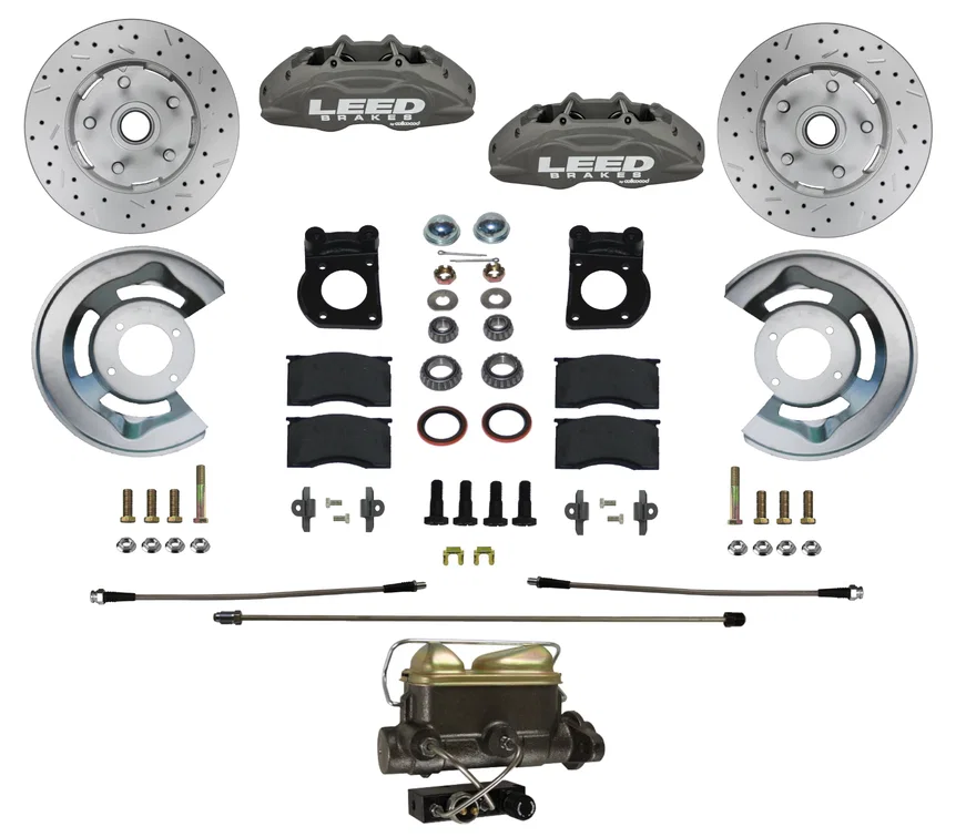 Manual Front Kit with Drilled Rotors and Anodized Calipers