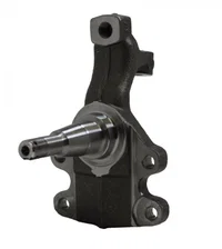 Front Manual 2" Drop Spindle Kit with Plain Rotors and Zinc Plated Calipers image 5