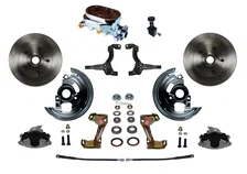 Manual Front Kit with Plain Rotors and Zinc Plated Calipers image 1