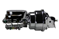 Power booster kit 7 inch dual booster 1 inch flat top disc/disc (Chrome) image 1